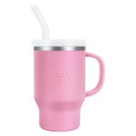 Bella's Friends Handy Mini Tumbler – Adorable 9 oz Sippy Cup for Toddlers 1-3 years old, Flexible Straw, Stainless Interior & Silicone Body, Leak‑Proof, Dishwasher Safe, Ideal for Travel or At Home