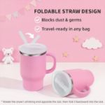 Bella's Friends Handy Mini Tumbler – Adorable 9 oz Sippy Cup for Toddlers 1-3 years old, Flexible Straw, Stainless Interior & Silicone Body, Leak‑Proof, Dishwasher Safe, Ideal for Travel or At Home